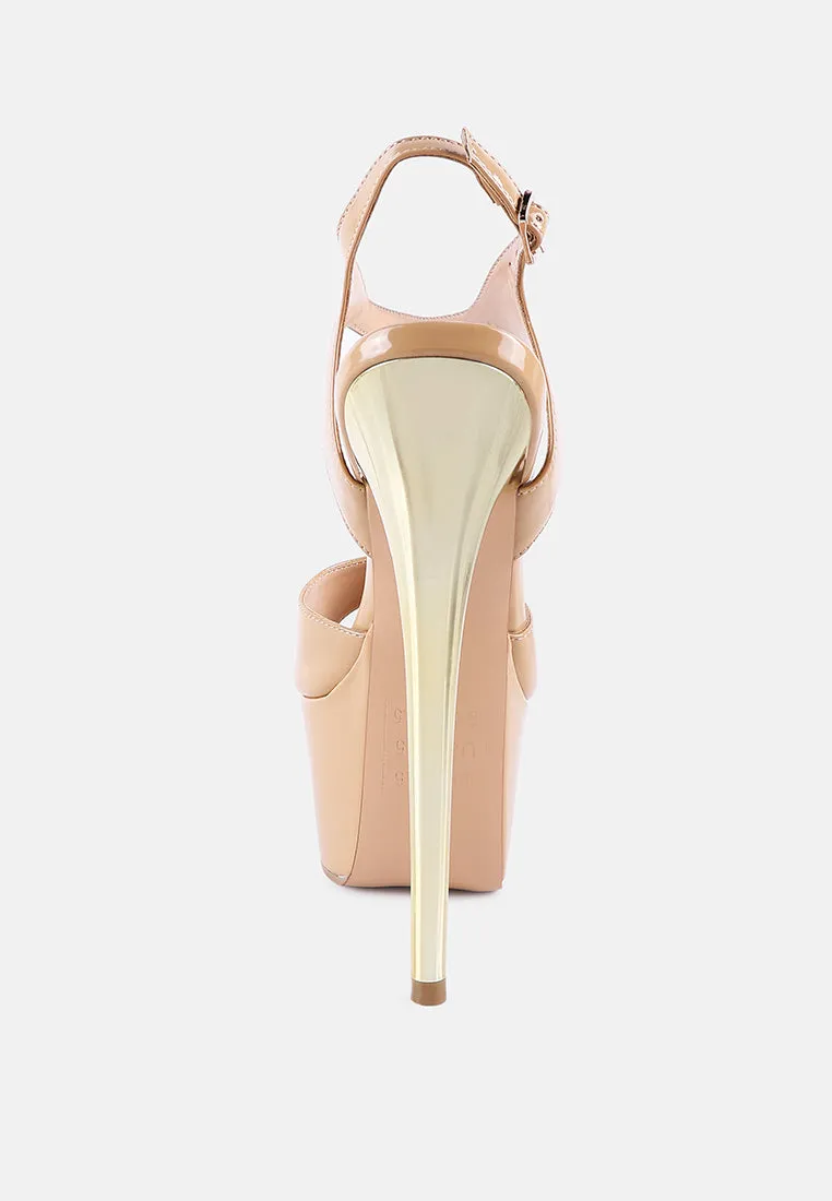Bewitch Ultra High Heeled Ankle Strap Sandals By Ruw