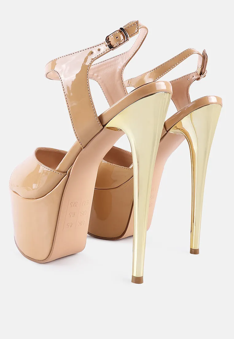 Bewitch Ultra High Heeled Ankle Strap Sandals By Ruw