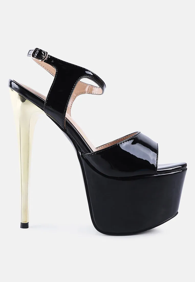 Bewitch Ultra High Heeled Ankle Strap Sandals By Ruw