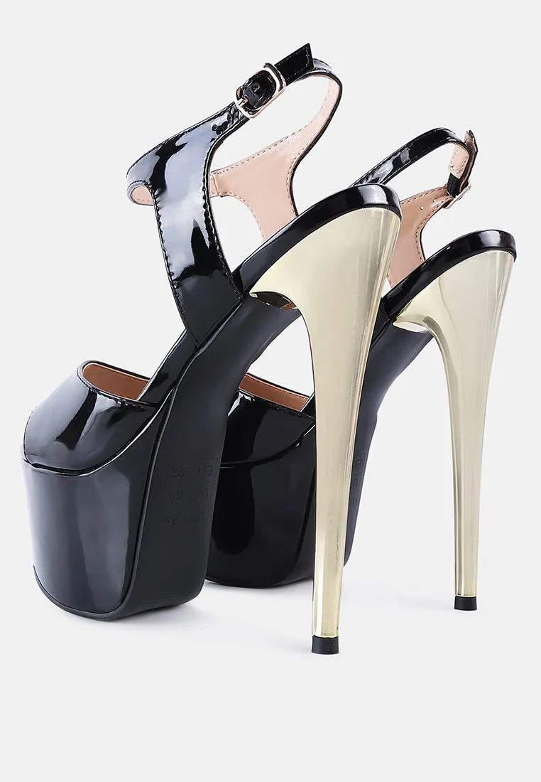 Bewitch Ultra High Heeled Ankle Strap Sandals By Ruw