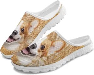 Binienty Women Wide Width Mesh Slippers Fashion Slip on Mule Shoes Breathable Ladies Outdoor Garden Loafers