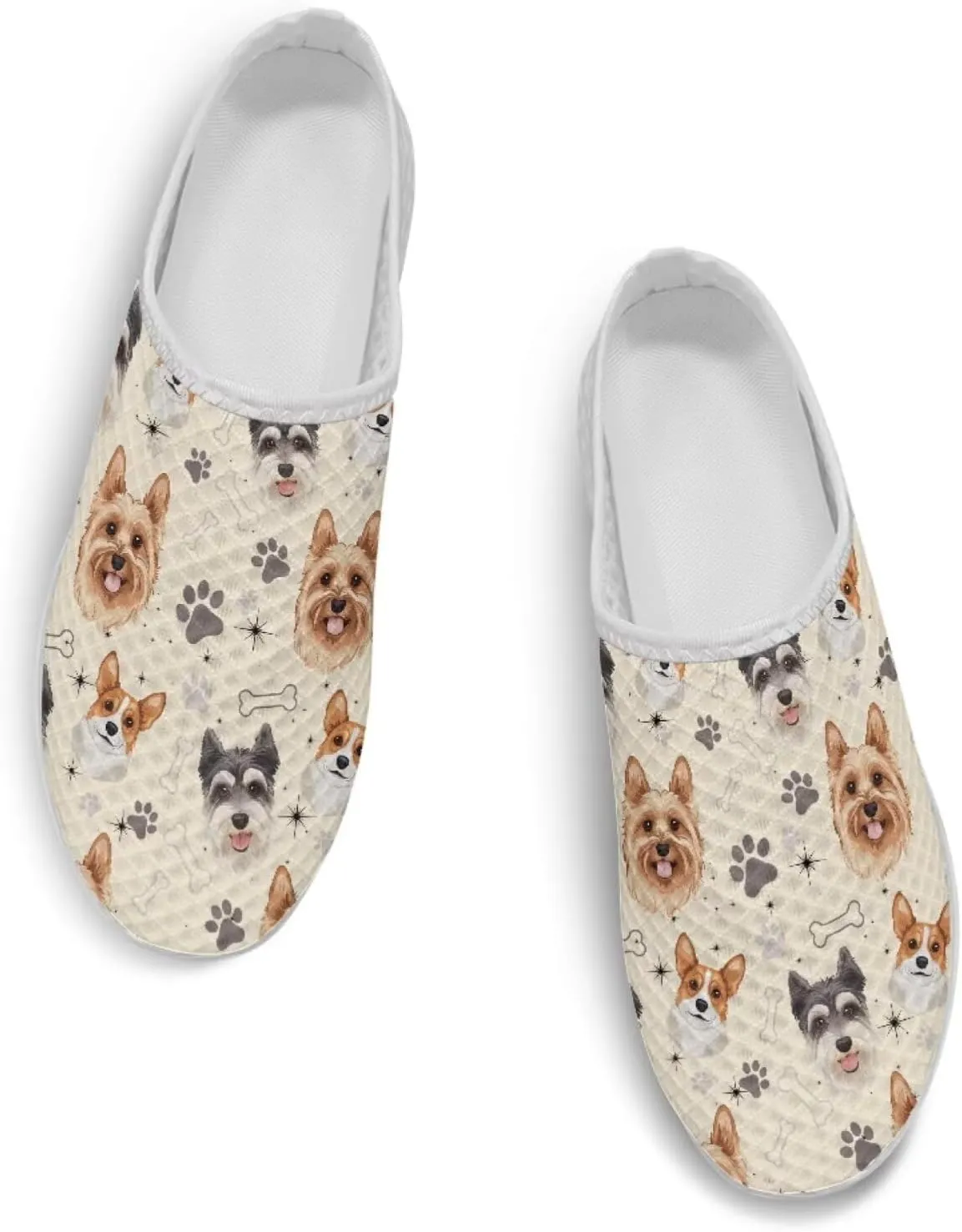 Binienty Women Wide Width Mesh Slippers Fashion Slip on Mule Shoes Breathable Ladies Outdoor Garden Loafers