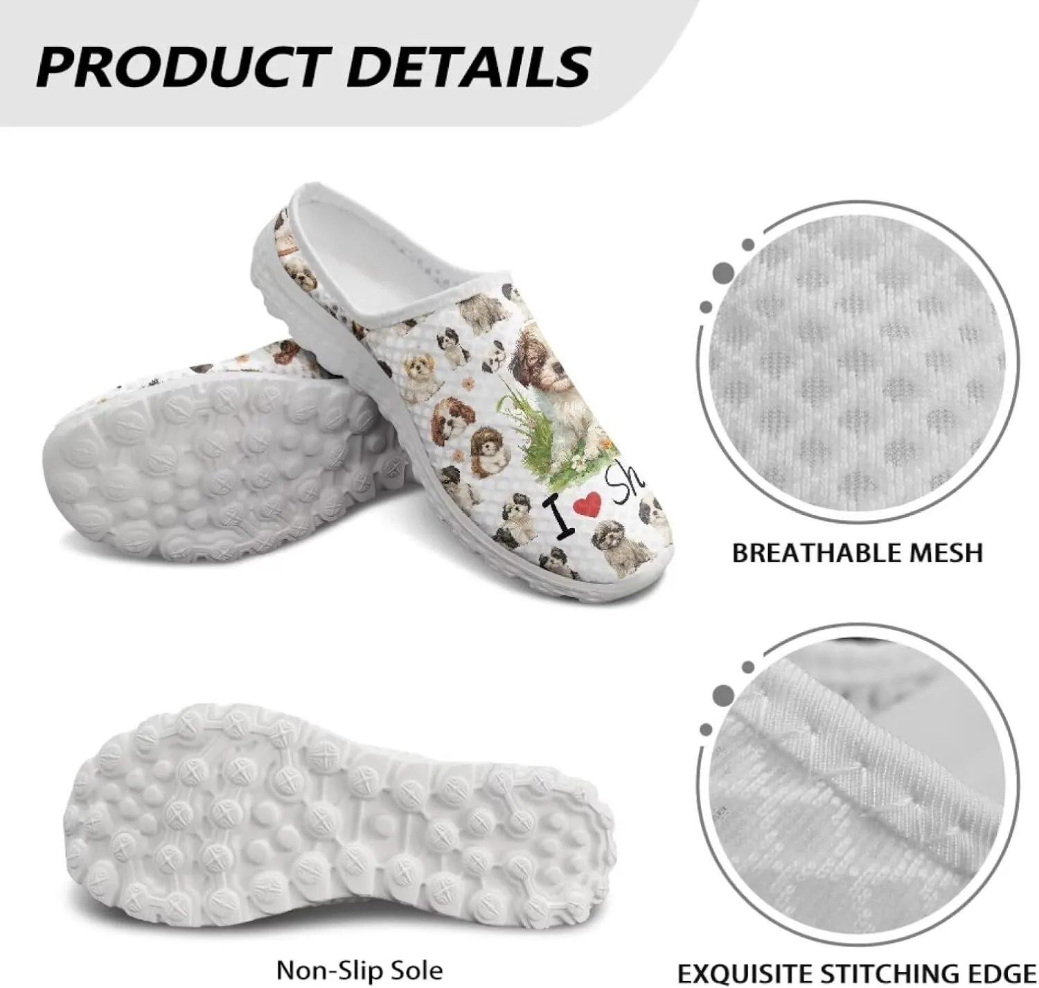 Binienty Women Wide Width Mesh Slippers Fashion Slip on Mule Shoes Breathable Ladies Outdoor Garden Loafers
