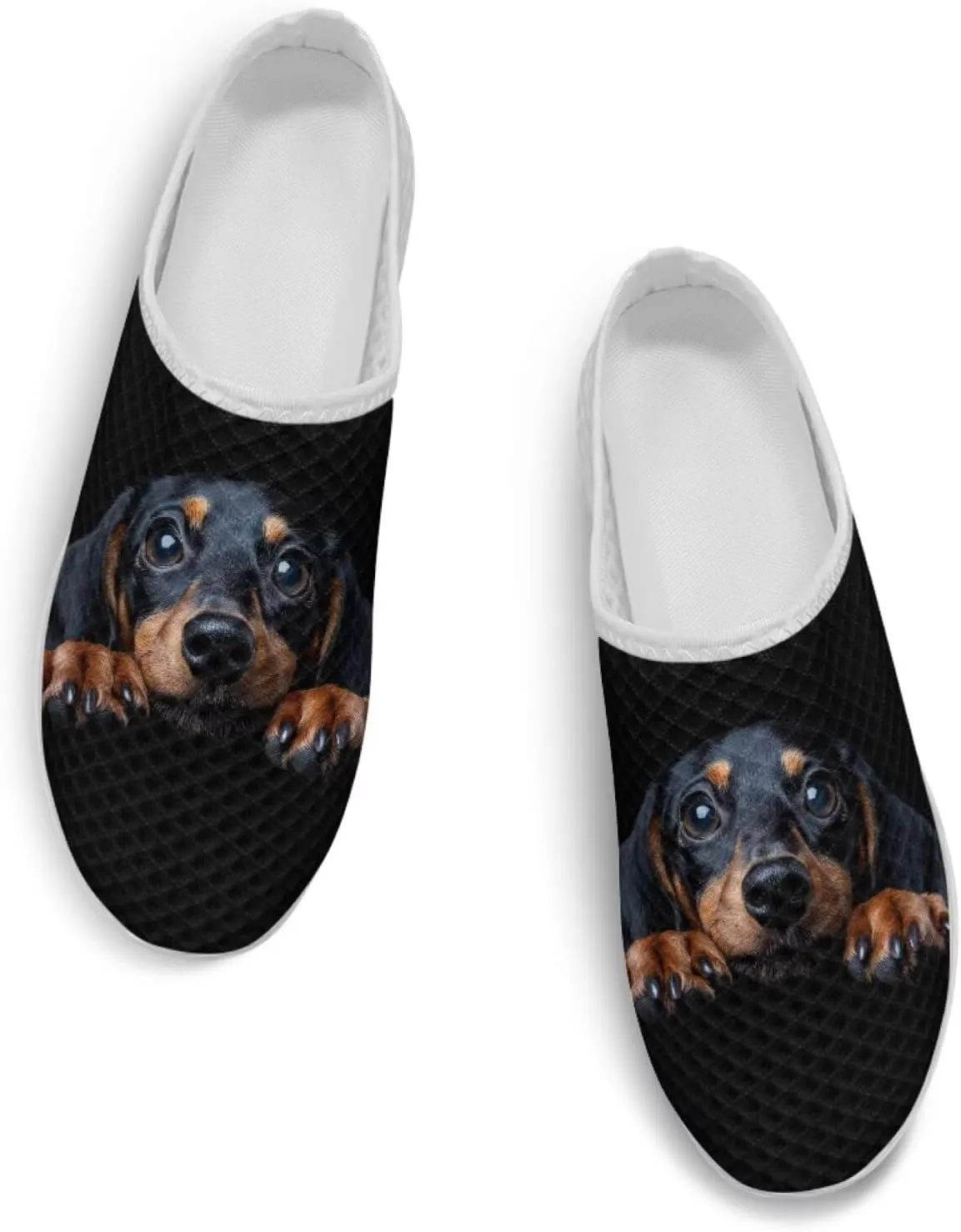Binienty Women Wide Width Mesh Slippers Fashion Slip on Mule Shoes Breathable Ladies Outdoor Garden Loafers