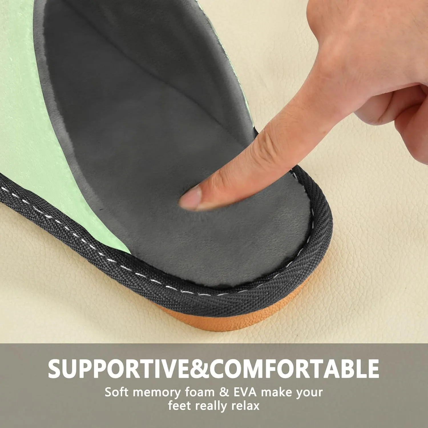 Black Red House Slippers for Women Men Non-Slip Slip On Slippers