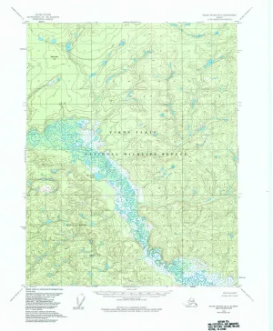 Black River B 5 AK topo map, 1:63360 Scale, 15 X 15 Minute, Historical, 1956, Updated 1984, 21.8 x 18.1 in