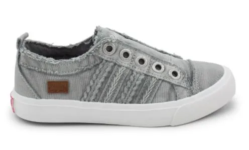 Blowfish Sweet Gray Color Washed Canvas Marlane Kids Shoe ZS-1044K-SWGCW