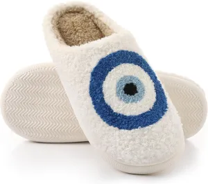 bolukets House Slippers for Women and Men, Retro Soft Warm Fuzzy Cherry Slippers, Casual Couple Fluffy Winter Strawberry Slippers for Indoor Bedroom