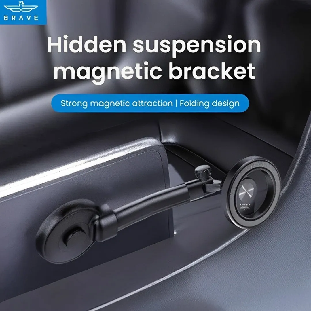 BRAVE Foldable, Non Slip Magnetic Car Phone Holder, Adjustable Magsafe Car Mount - BHL 51