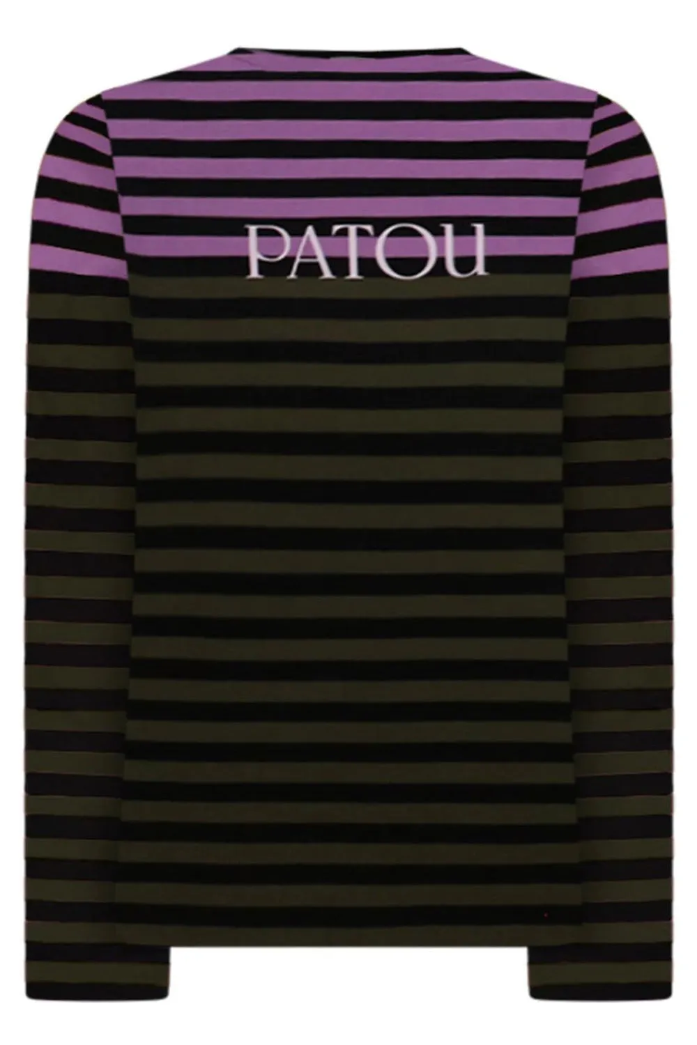 BRETON STRIPE ORGANIC COTTON TOP | KHAKI