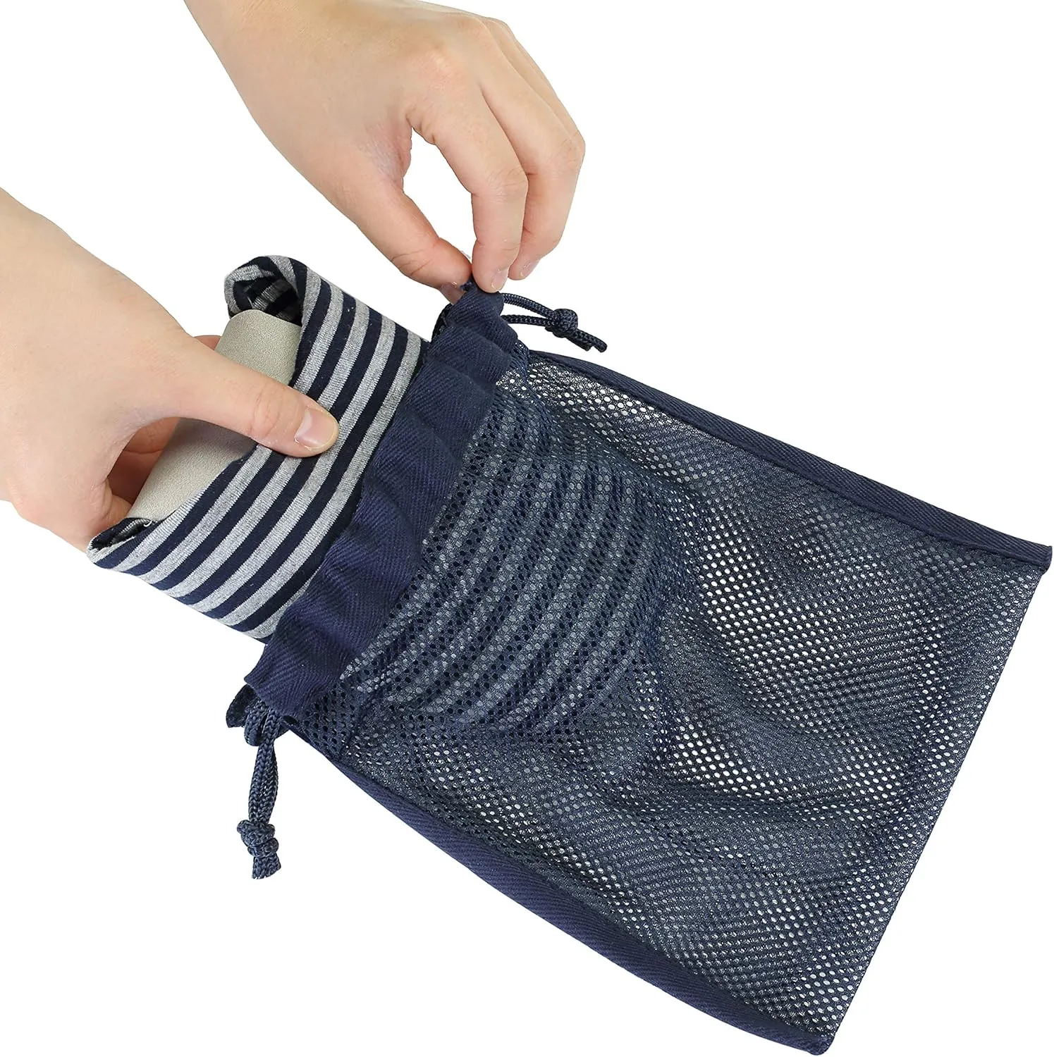 BUXTON Cozy Lightweight and Memory foam Indoor Slippers for Womens and Mens(unisex), Foldable Slippers with Mesh bag-For Home,Travel,Spa and Hotel
