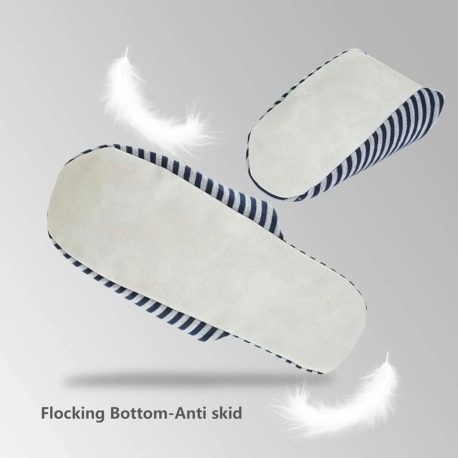 BUXTON Cozy Lightweight and Memory foam Indoor Slippers for Womens and Mens(unisex), Foldable Slippers with Mesh bag-For Home,Travel,Spa and Hotel