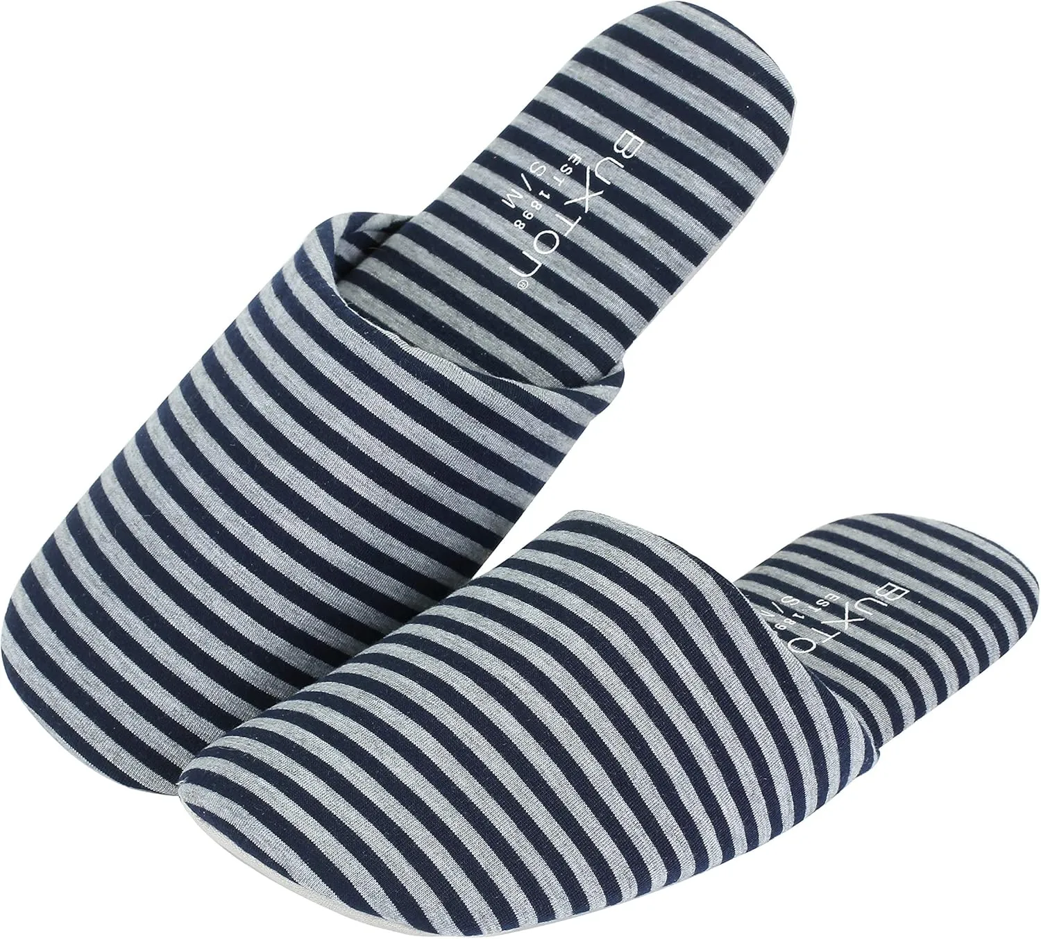 BUXTON Cozy Lightweight and Memory foam Indoor Slippers for Womens and Mens(unisex), Foldable Slippers with Mesh bag-For Home,Travel,Spa and Hotel