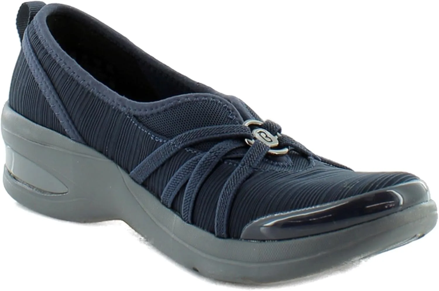 Bzees Womens Rosie Shimmer Slip-On