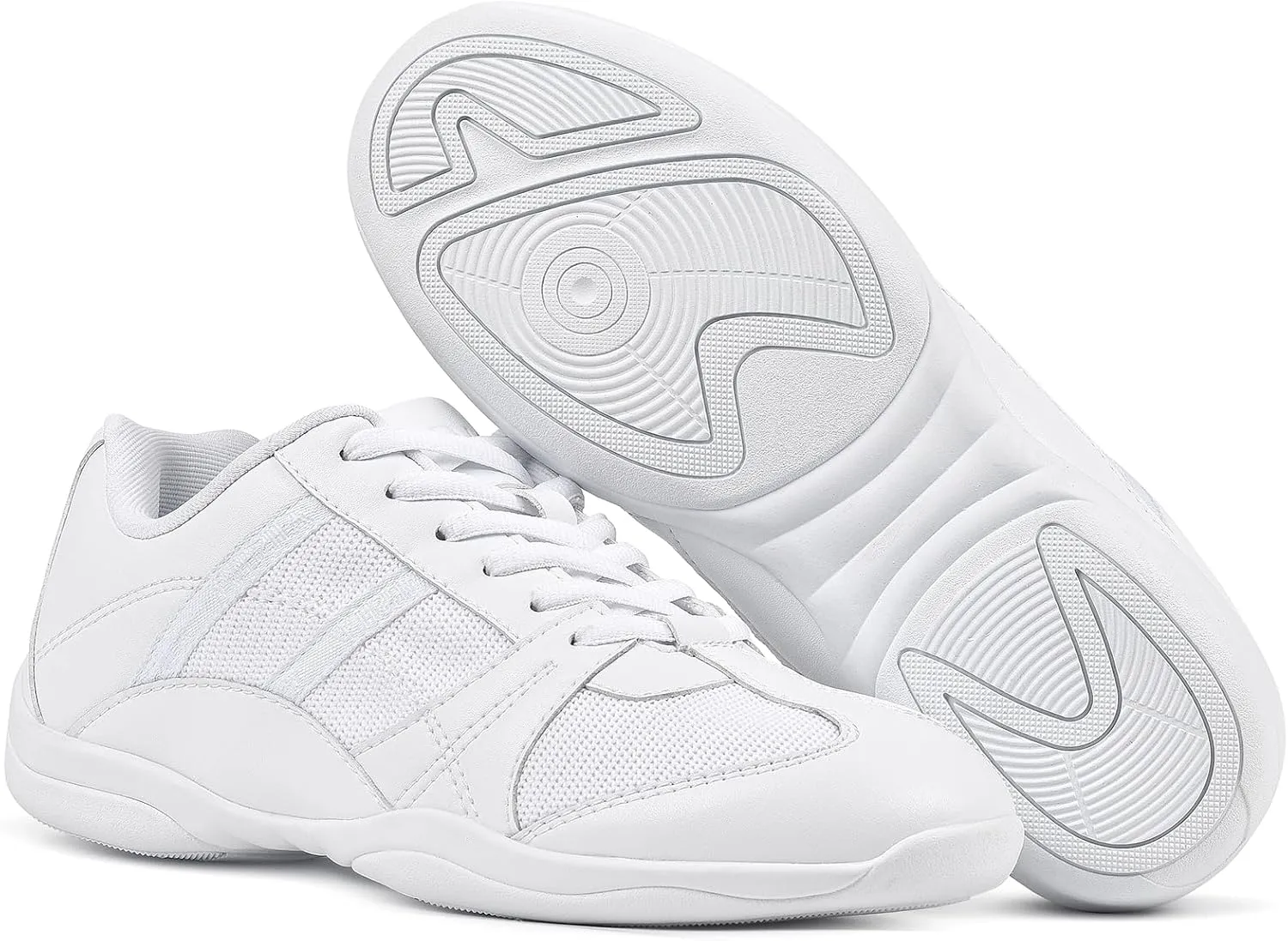 CADIDL Cheer Shoes for Women White Cheerleading Athletic Dance Shoes Girls Flats Tennis Walking Sneakers