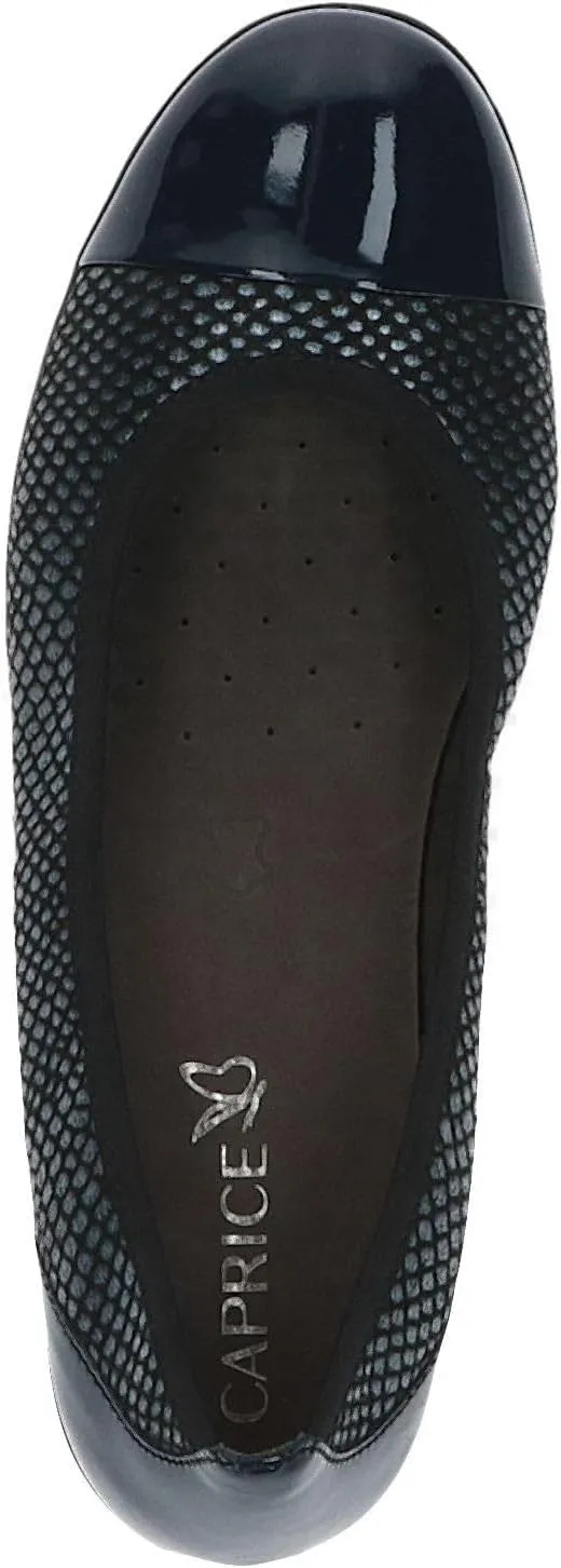 CAPRICE Women's Closed Ballet Flats Wedge