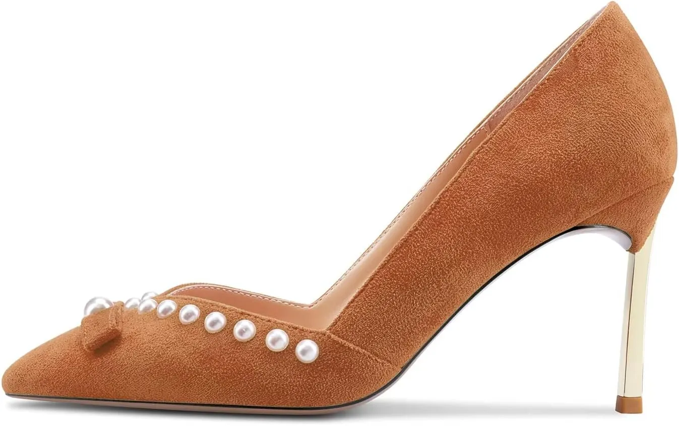 Castamere High Stiletto Heel Pointed Toe Pumps Slip-on Sexy Classic 3.3 Inches Heels