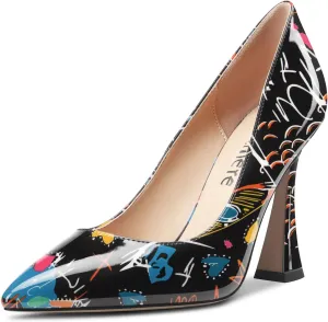 Castamere Women Stiletto High Heel Pointed Toe Slip-on Pumps Sexy Dress Classic 3.9 Inches Heels