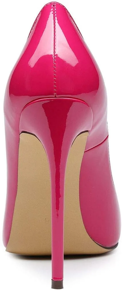 Castamere Womens High Heel Pumps Slip-on Pointy-Toe Elegant Stilettos Comfort Sexy Heel Shoes 4.7Inch Heels Black Lining