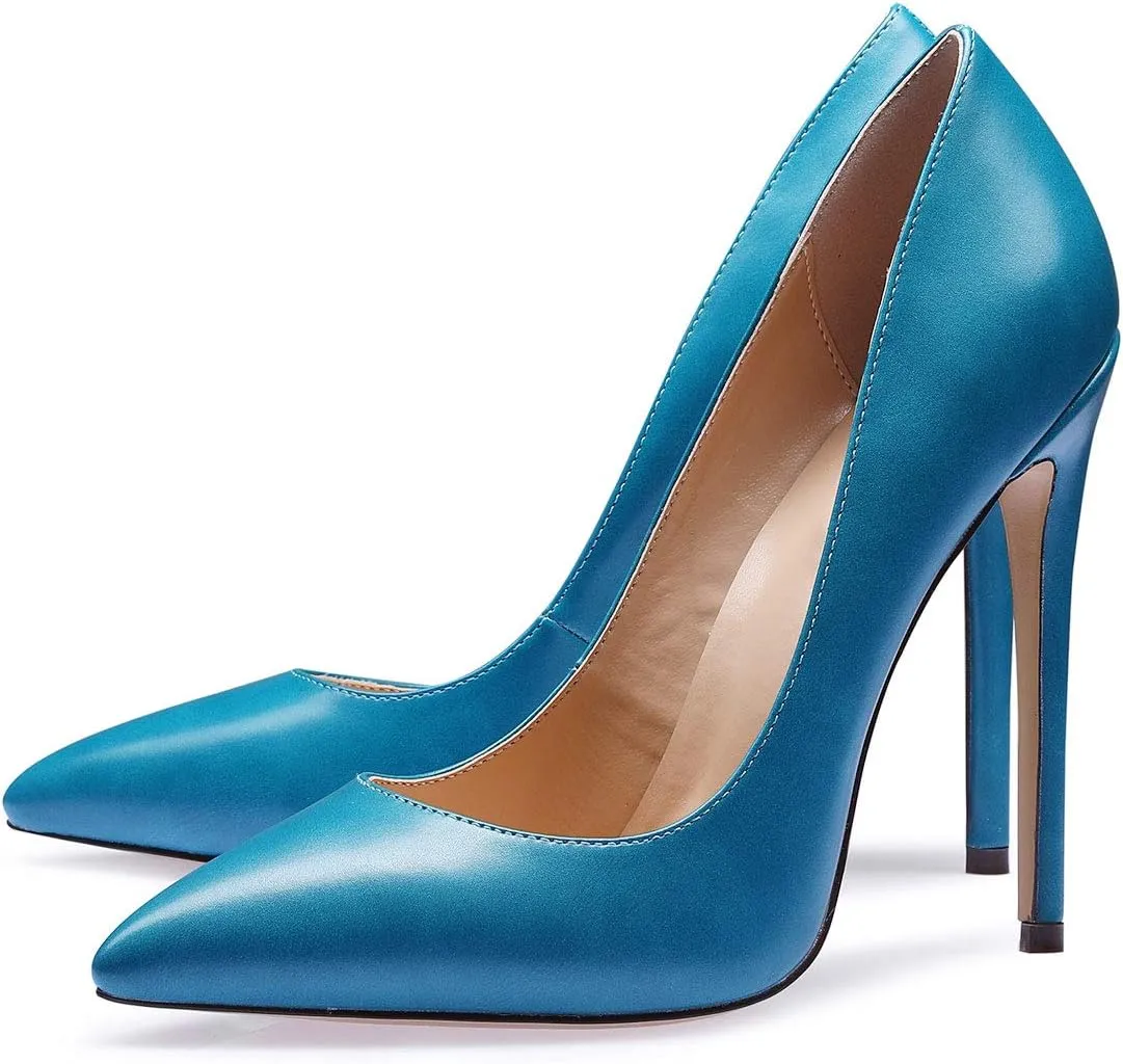 Castamere Women's High Heels Slip-On Pumps Pointy-Toe Elegant Stilettos Wedding Party Sexy Heel Shoes 12CM Heels Pump
