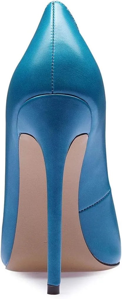 Castamere Women's High Heels Slip-On Pumps Pointy-Toe Elegant Stilettos Wedding Party Sexy Heel Shoes 12CM Heels Pump
