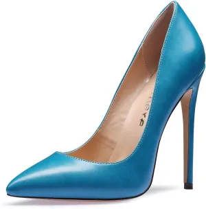 Castamere Women's High Heels Slip-On Pumps Pointy-Toe Elegant Stilettos Wedding Party Sexy Heel Shoes 12CM Heels Pump