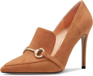 Castamere Womens High Stiletto Heel Pointed Toe Slip-on Pumps Wedding Office 3.9 Inches Heels