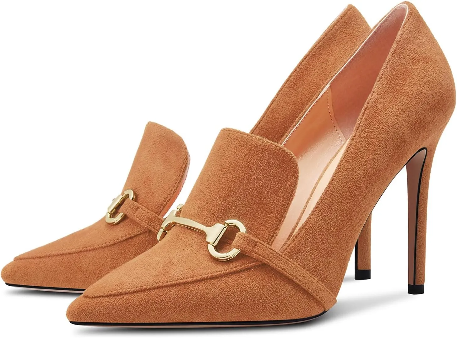 Castamere Womens High Stiletto Heel Pointed Toe Slip-on Pumps Wedding Office 3.9 Inches Heels