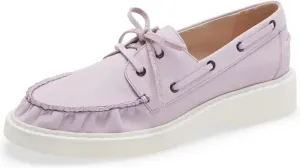 Cecelia New York Reedy Boat Shoe Loafer in Burt Sugar Suede