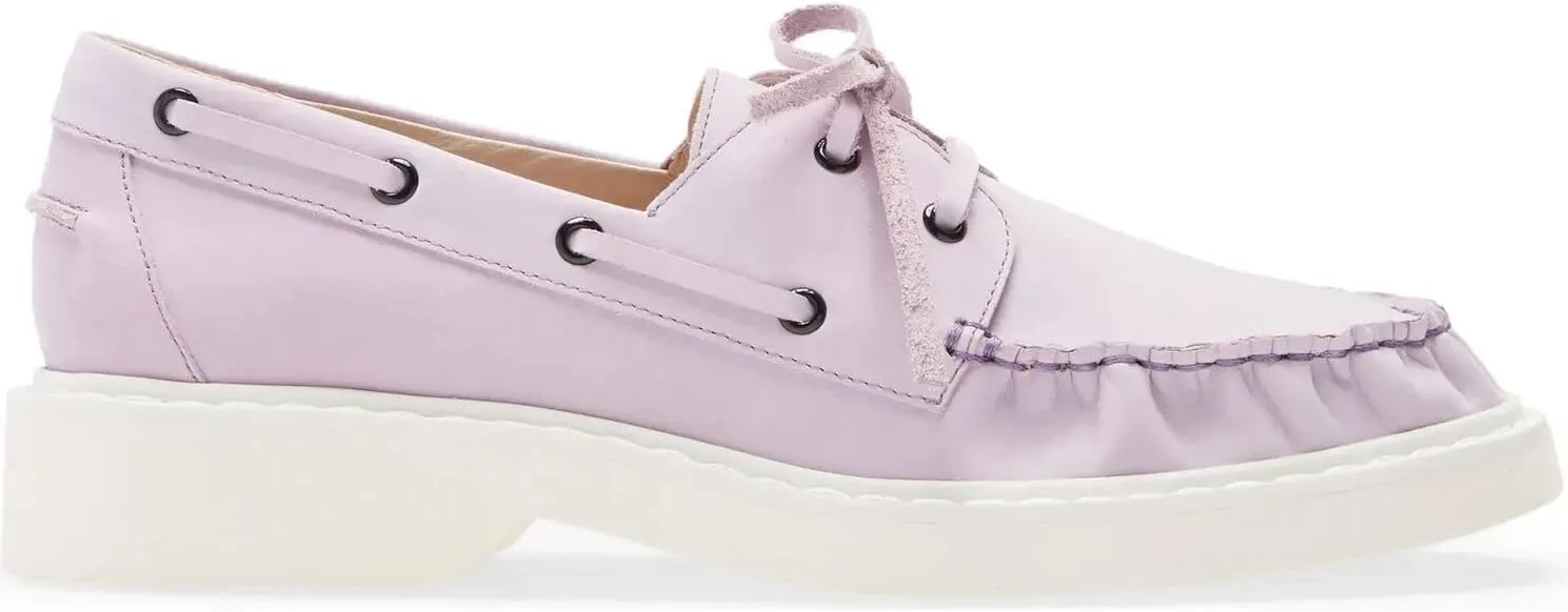 Cecelia New York Reedy Boat Shoe Loafer in Burt Sugar Suede