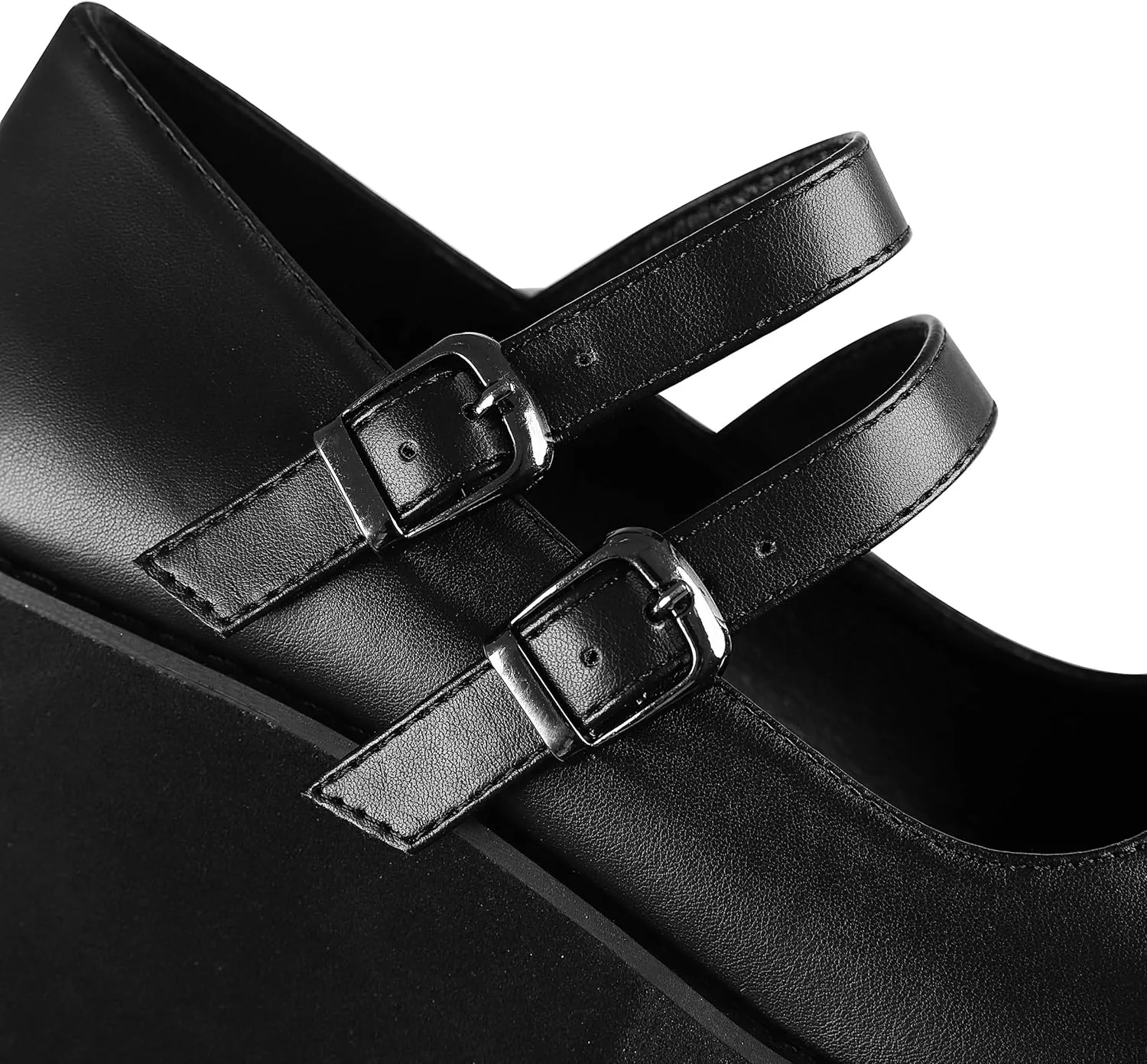 CELNEPHO Mary Jane Shoes Women Cute Ankle Strap Platform Wedge High Heel Pumps Gothic Party Dress Shoes for Women