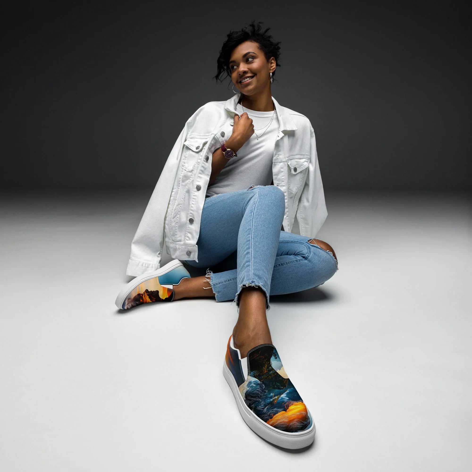 Centered Soul Women’s slip-on canvas shoes