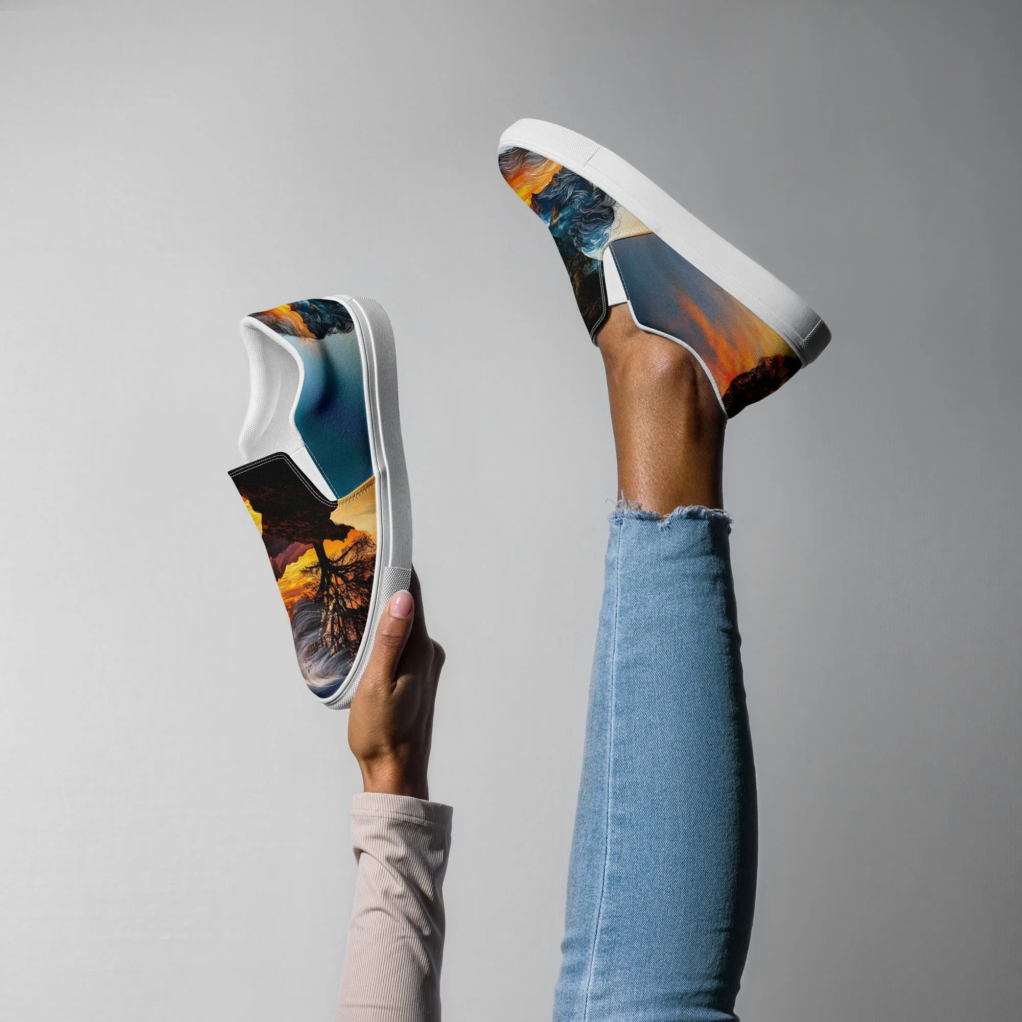 Centered Soul Women’s slip-on canvas shoes