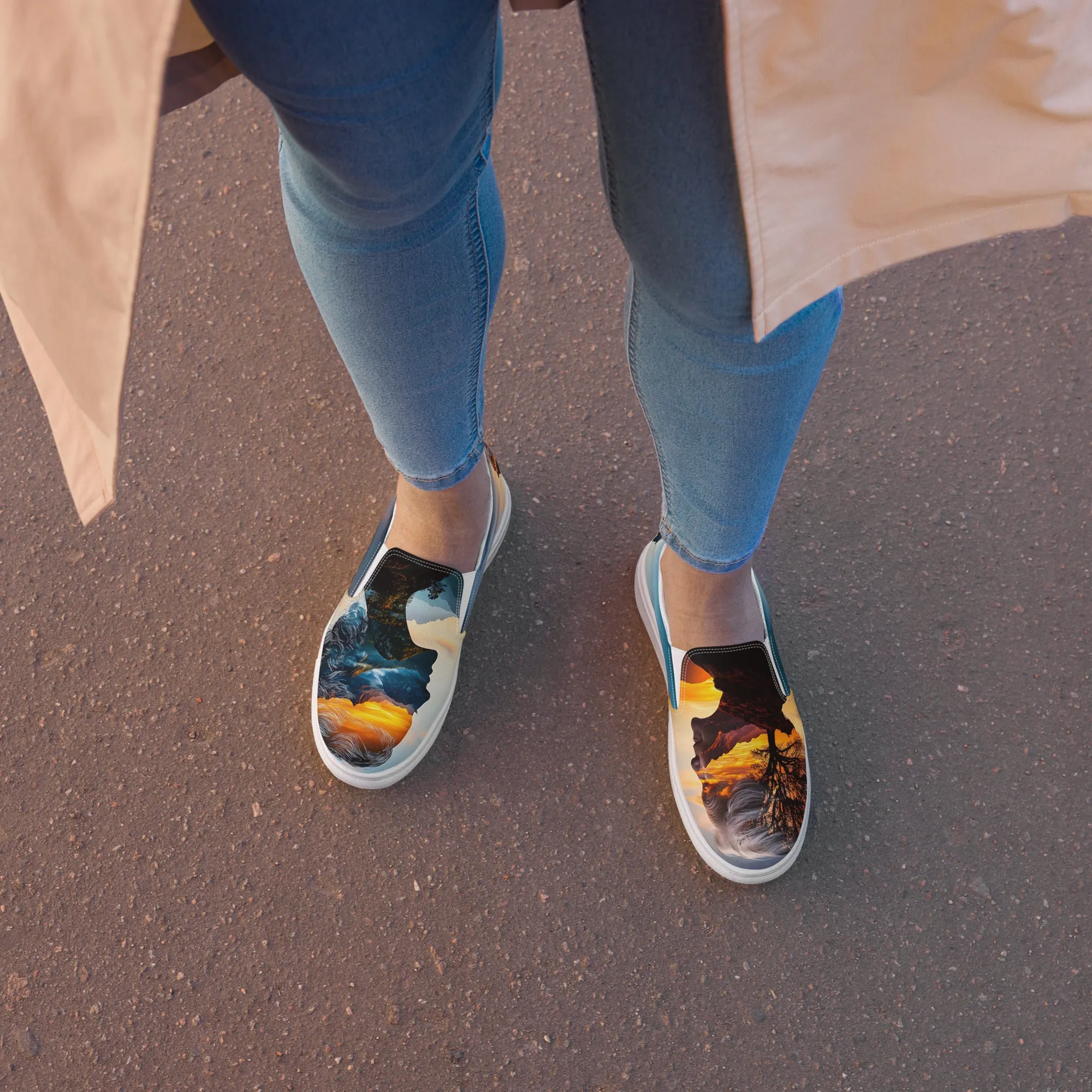 Centered Soul Women’s slip-on canvas shoes