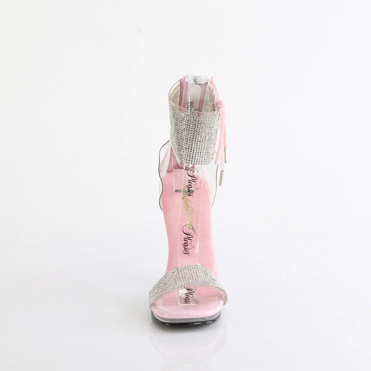 CHIC-47 - Clear-Baby Pink Heels