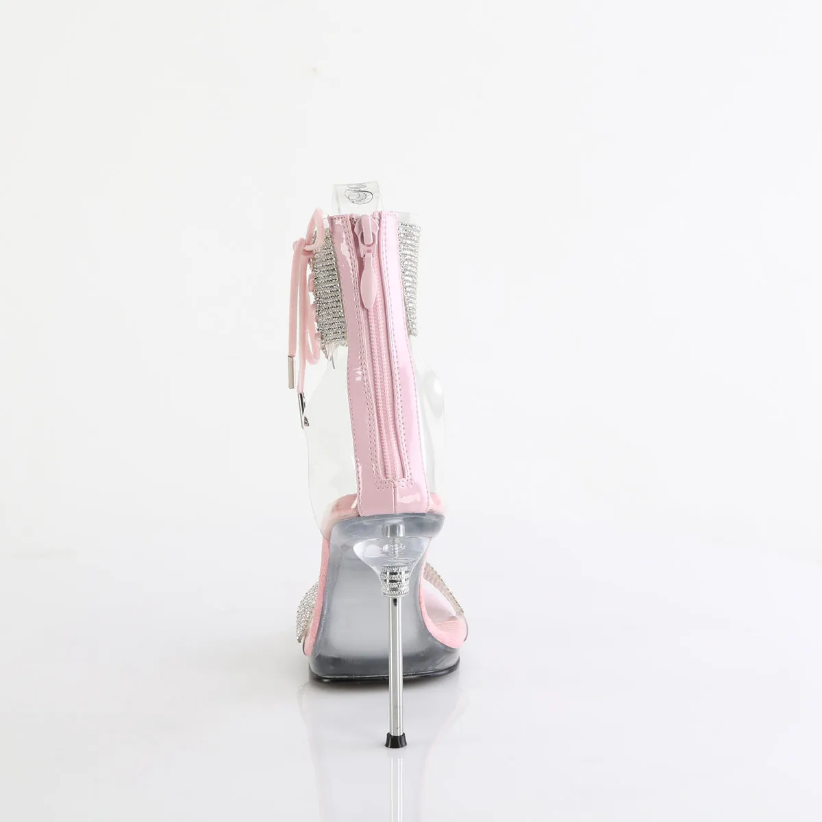 CHIC-47 - Clear-Baby Pink Heels