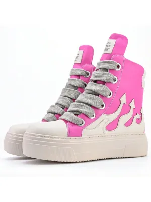 Chic & Comfy: Thick-Soled Versatile Sneakers for Effortless Street Style
