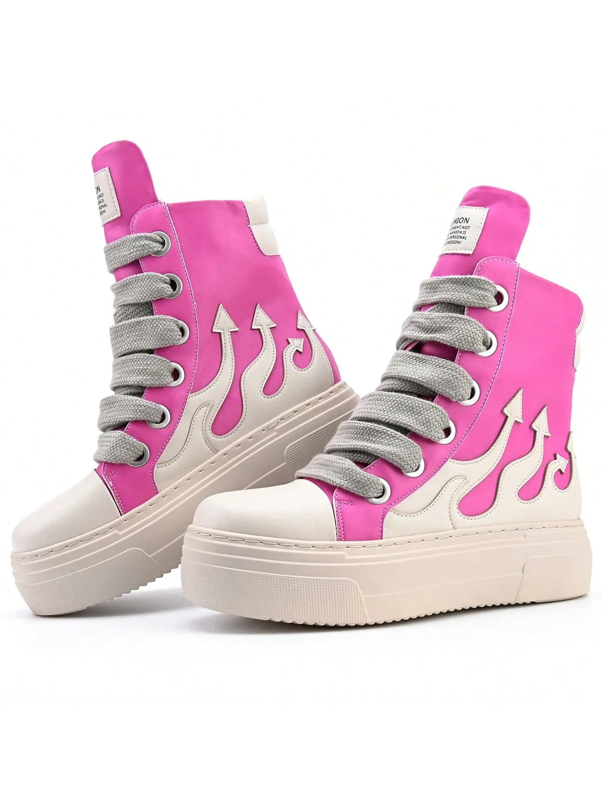 Chic & Comfy: Thick-Soled Versatile Sneakers for Effortless Street Style
