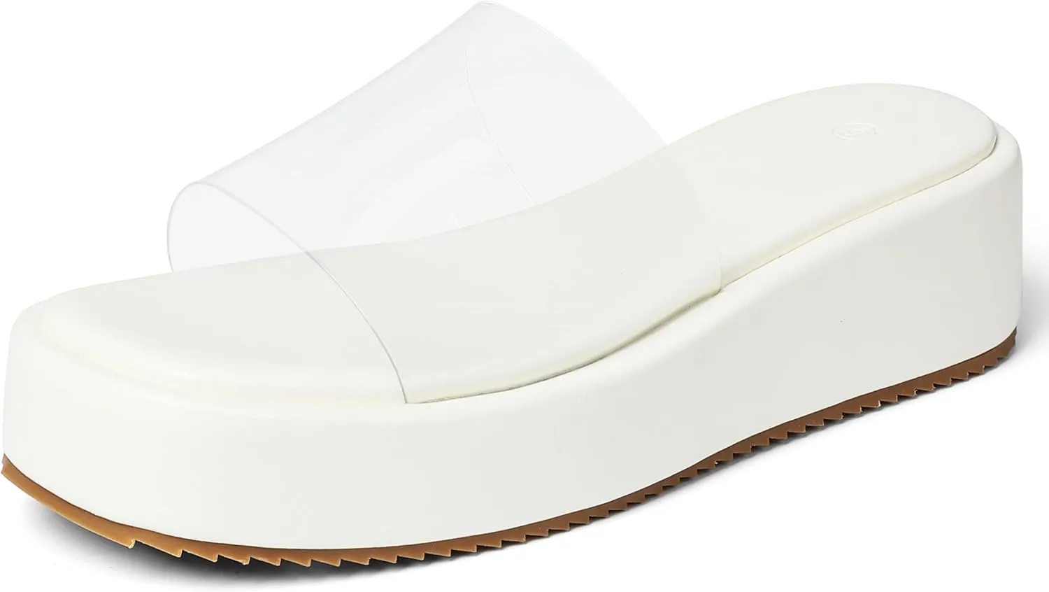 Chunky Platform Sandals Women Comfy Padded Wedge Sandals Square Open Toe Soft Mules Platform Slides for Women Summer Casual Flatform Shoes