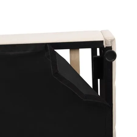 Churanty Hydraulic Storage Bed Frames Full Size Platform Bed with Upholstered Headboard,Beige