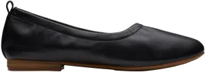 Clarks Womens Fawna Soft Leather Black Shoes 8 US