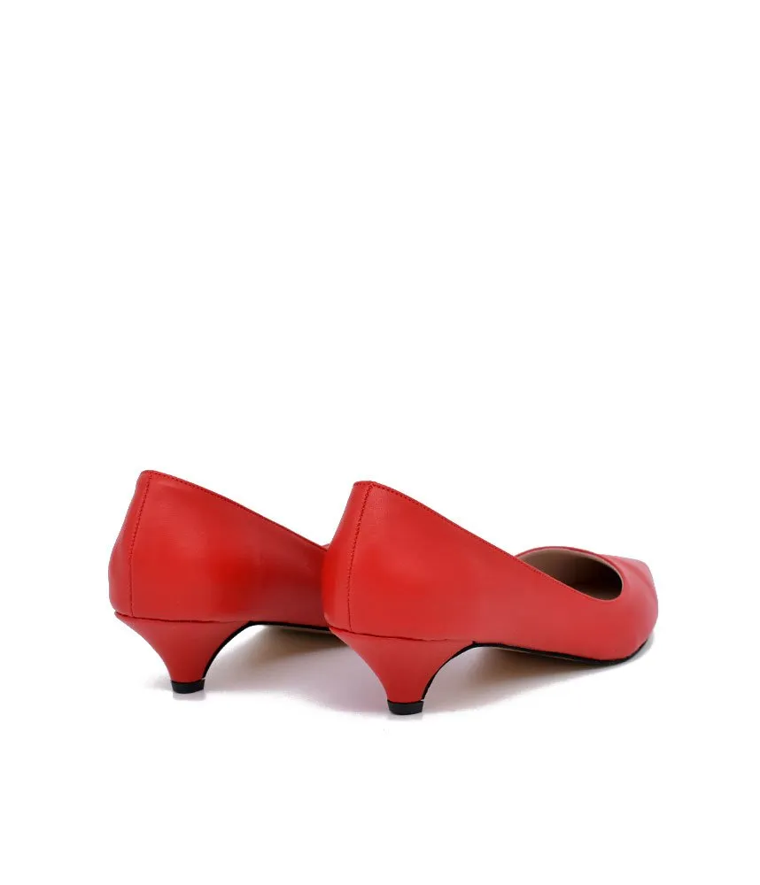 Classic Red Kitten Heels