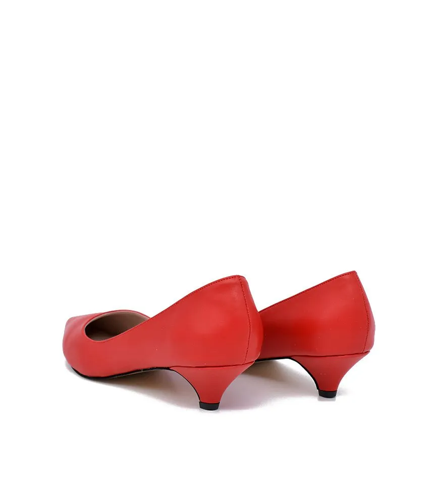 Classic Red Kitten Heels