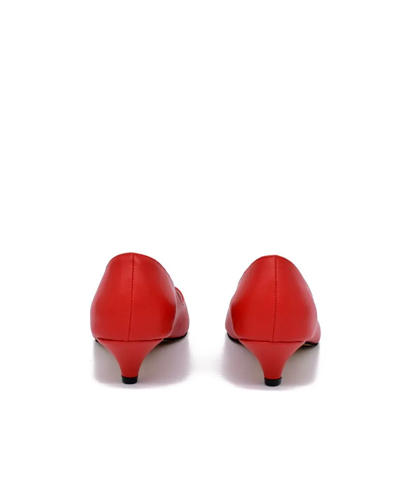 Classic Red Kitten Heels