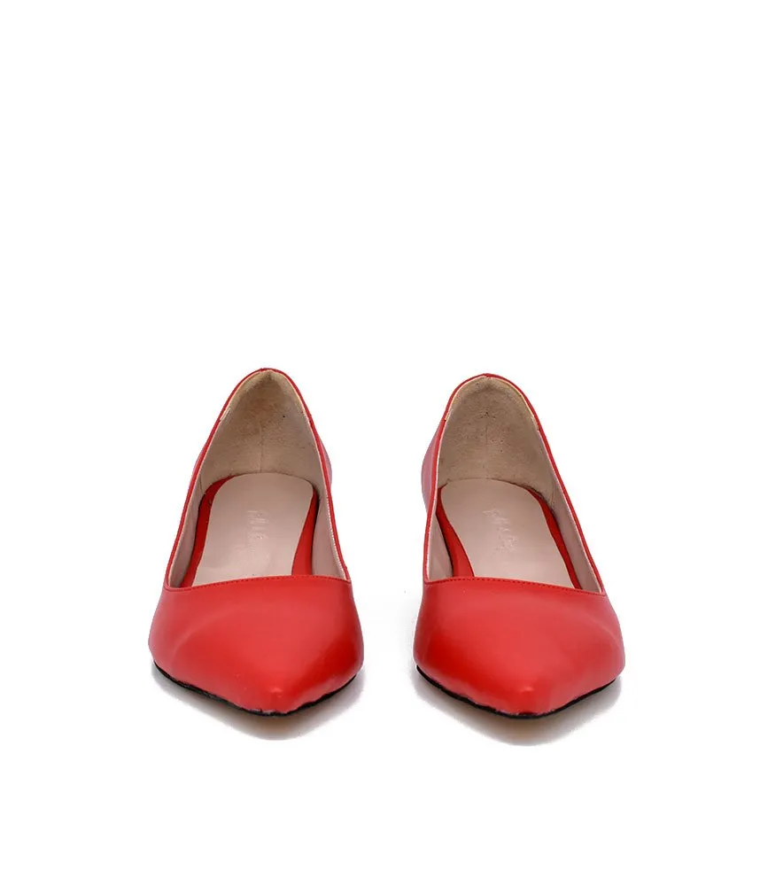 Classic Red Kitten Heels