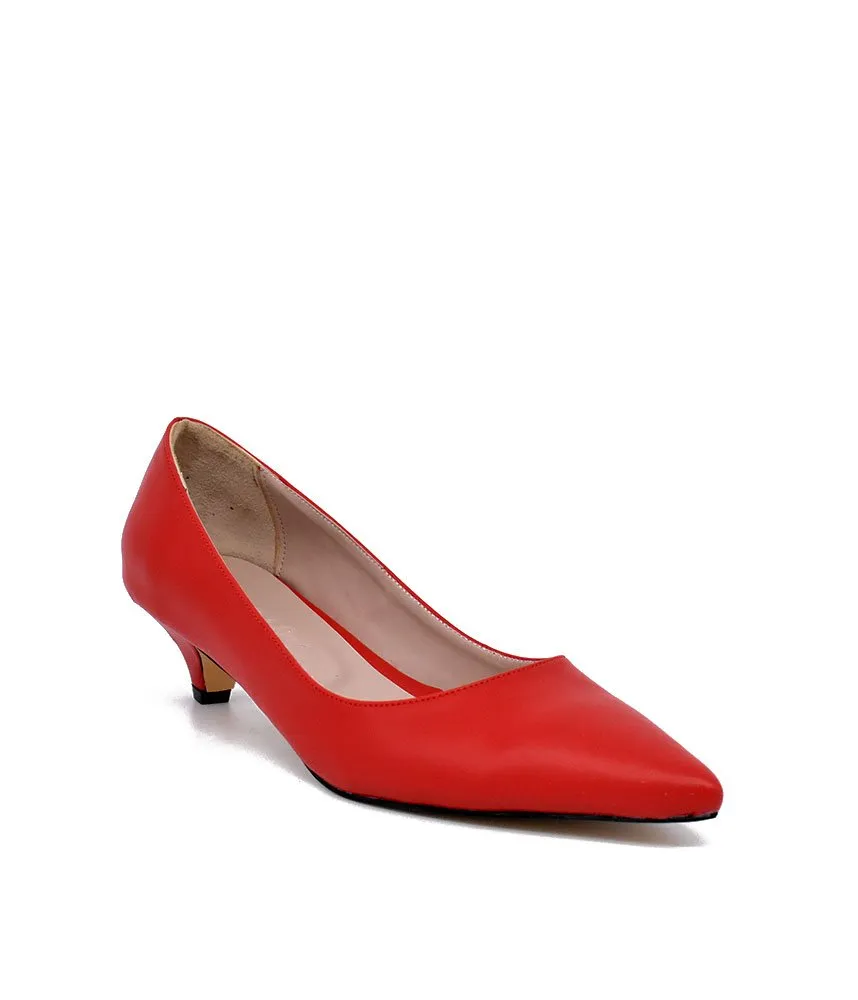 Classic Red Kitten Heels