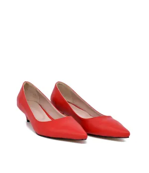 Classic Red Kitten Heels