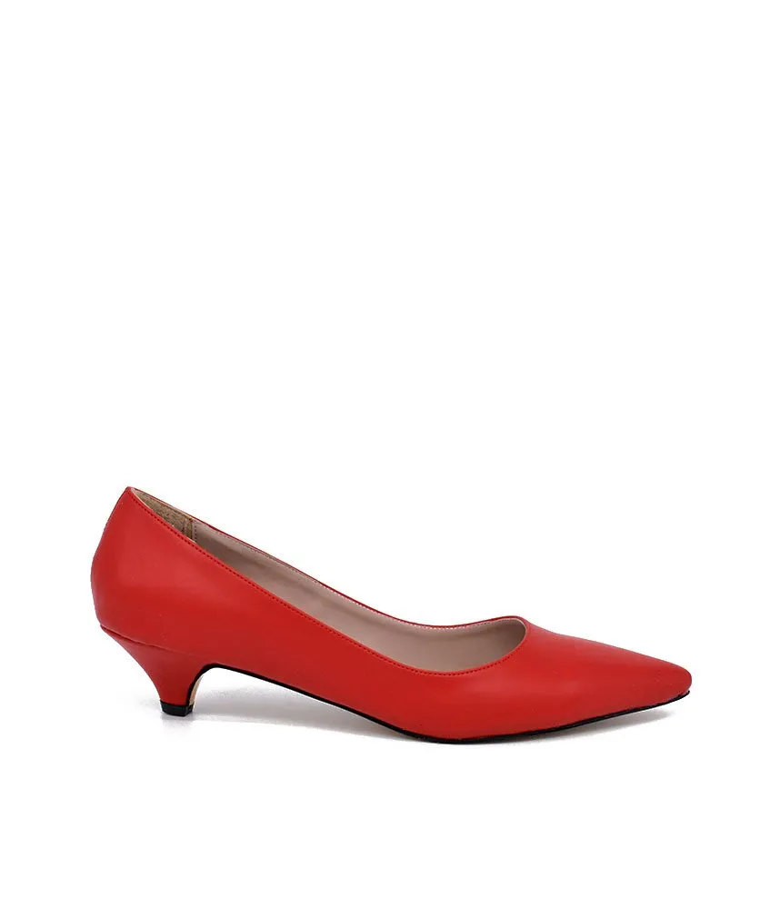 Classic Red Kitten Heels