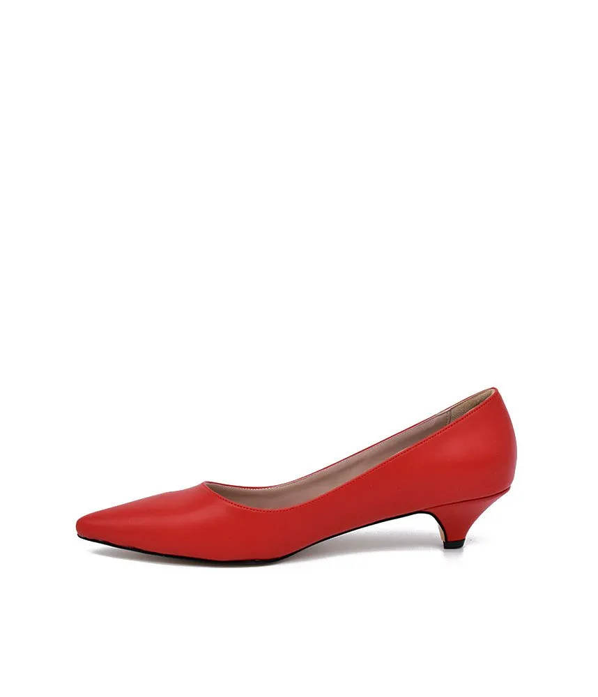 Classic Red Kitten Heels