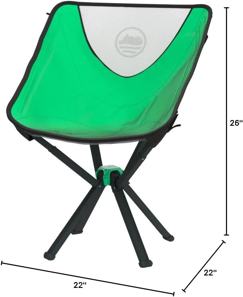 CLIQ Portable Chair - Lightweight Folding Chair for Camping - Supports 300 Lbs - Perfect for Outdoor Adventures - Moss